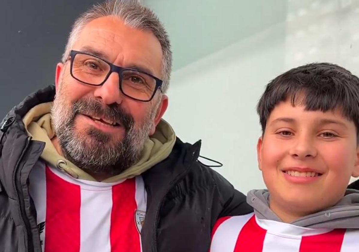 La pasión por el Athletic inculcada de padre a hijo en un pueblo de Galicia: «No se puede explicar»