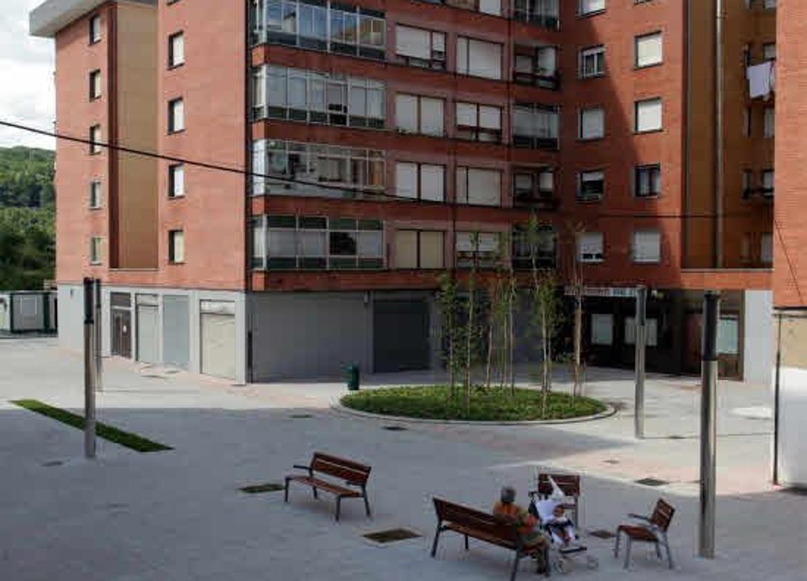 Vista del barrio de Bengoetxe en Galdakao.