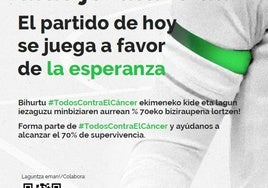 El deporte alavés competirá con brazaletes verdes para promover la investigación contra el cáncer