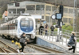 La actual estación de Euskotren de Usansolo no dará servicio a los pasajeros cuando la Línea 5 entre en funcionamiento.