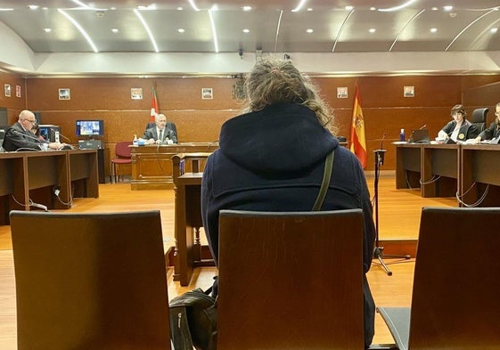 El absuelto dos veces, durante su comparecencia en la Audiencia Provincial de Álava el pasado otoño.