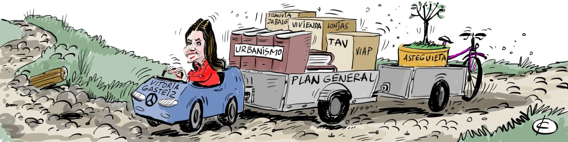 La viñeta de Cerrajería sobre el Plan General de Vitoria