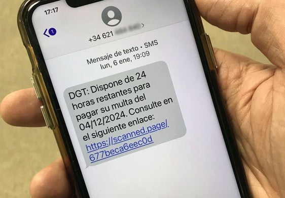 Un mensaje fraudulento recibido por cientos de teléfonos de ciudadanos alaveses.