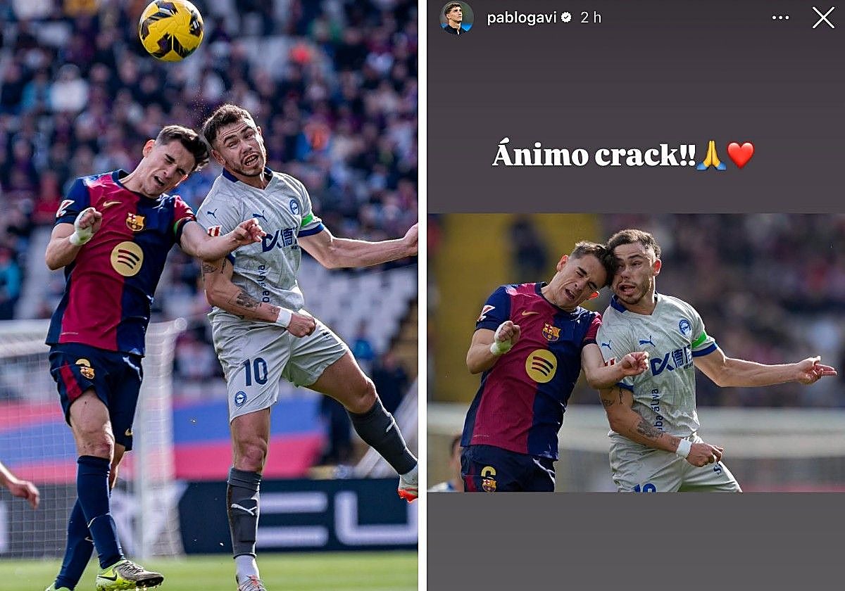 El mensaje de ánimo de Gavi a Conechny.