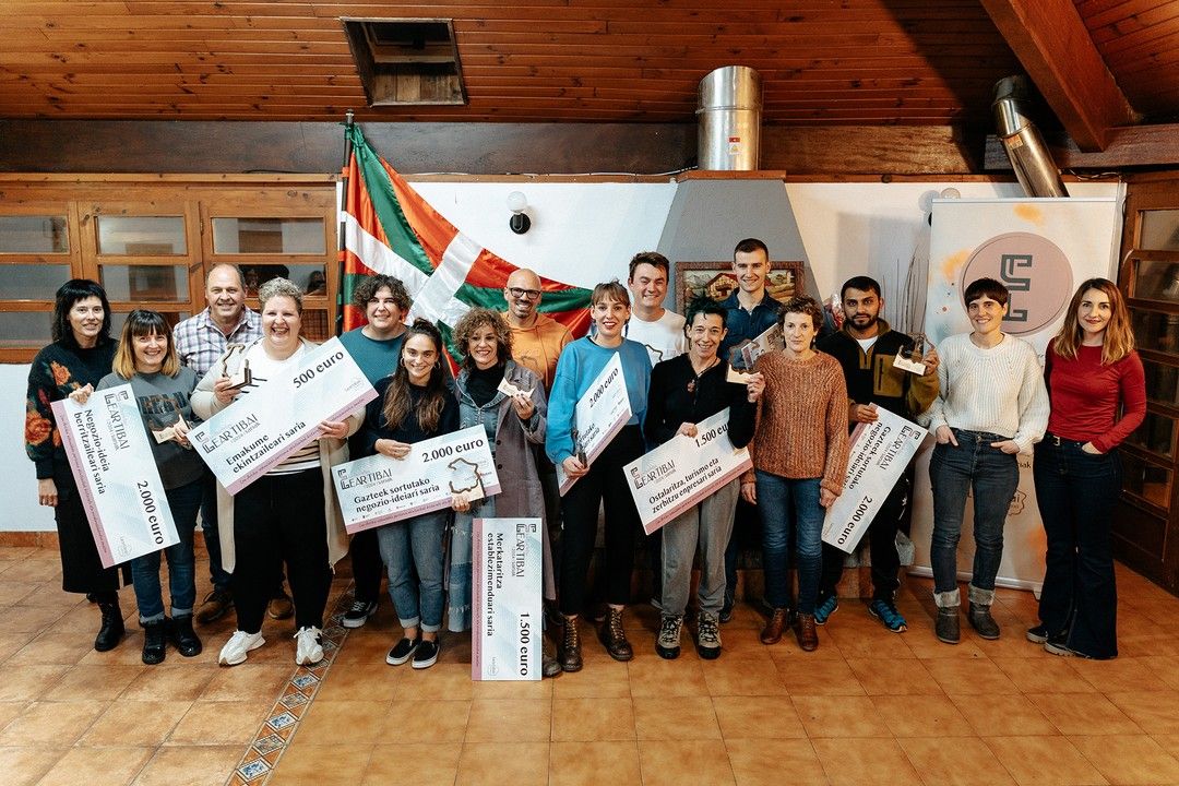 Emprendedores de Lea Artibai que pusieron en marcha su negocio durante el pasado ejercicio.