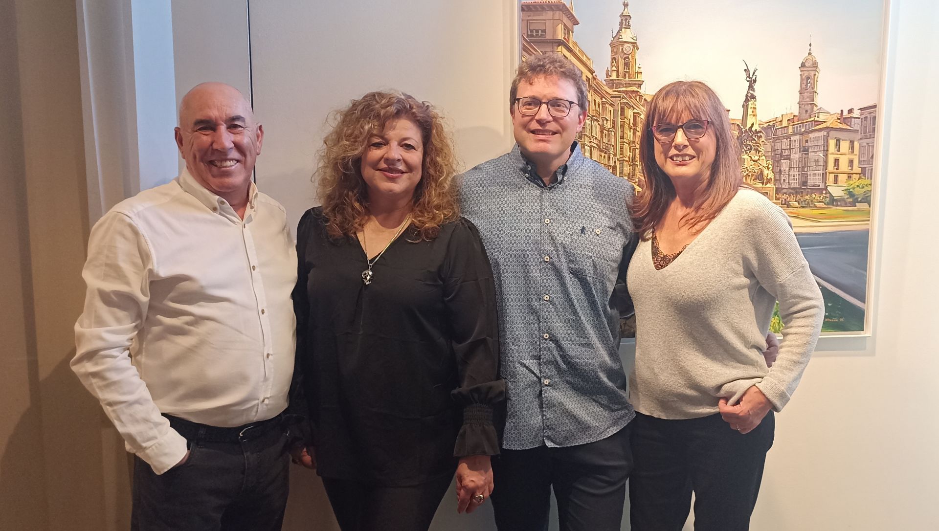 Iñaki Echevarría, Marijo Lojo, Eduardo Alsasua y Pilar Lloves.