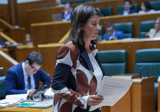 Laura Garrido, portavoz del PP en el Parlamento vasco.