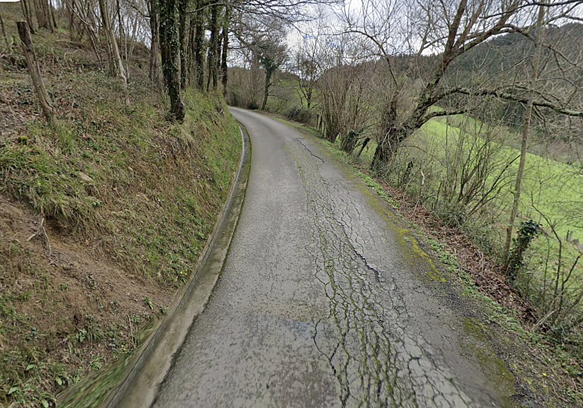 Carretera hacia el barrio Sagasta