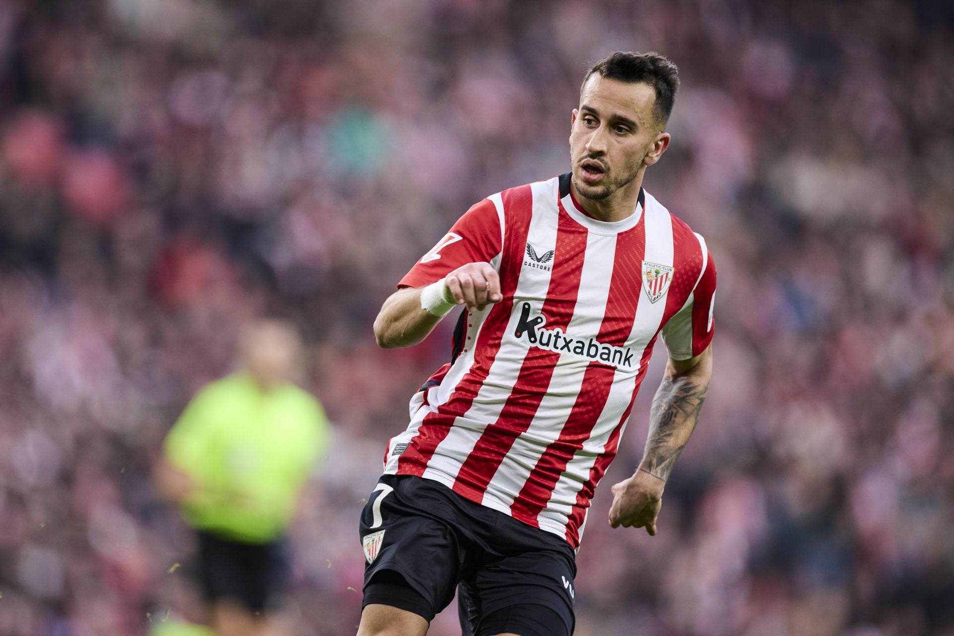 Berenguer, en un momento del partido ante el Girona.