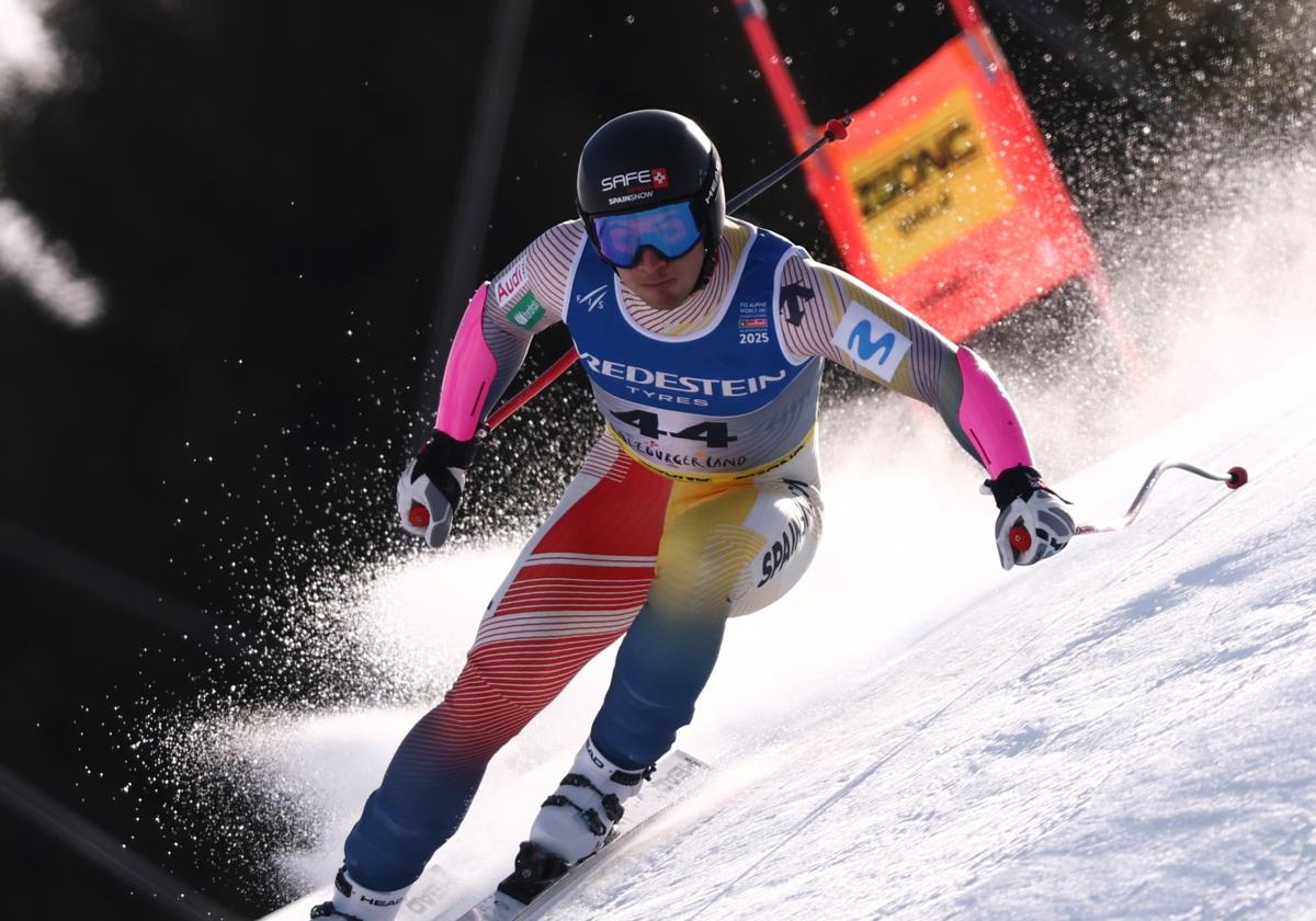 Ander Mintegui, durante su participación en el Mundial de Saalbach.