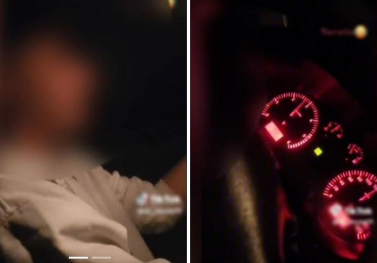 Un joven conduce sin carnet, sin cinturón, realizando maniobras imprudentes y amenazando a la Guardia Civil