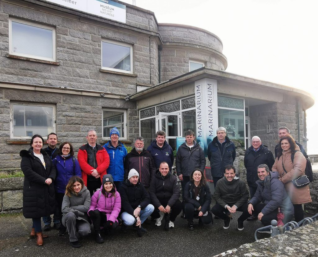 La delegación de Lea Artibai durante su visita al Bretaña francesa.