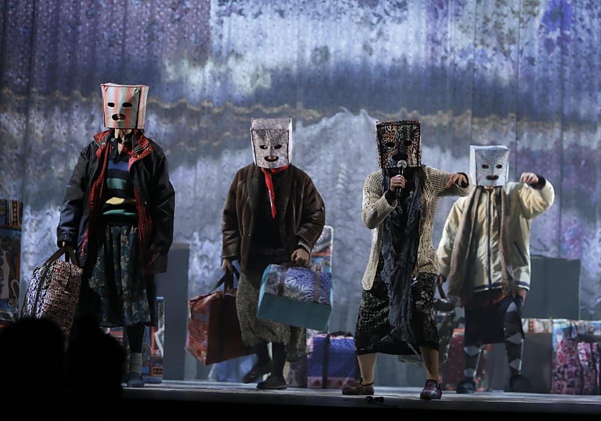 Un momento del pase gráfico de la obra,