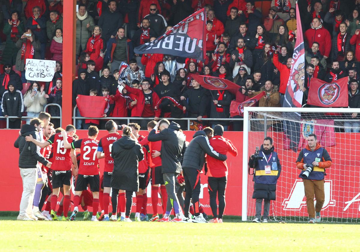 El Mirandés lleva 17 de las 26 jornadas disputadas en plaza de 'play off' o de ascenso a Primera