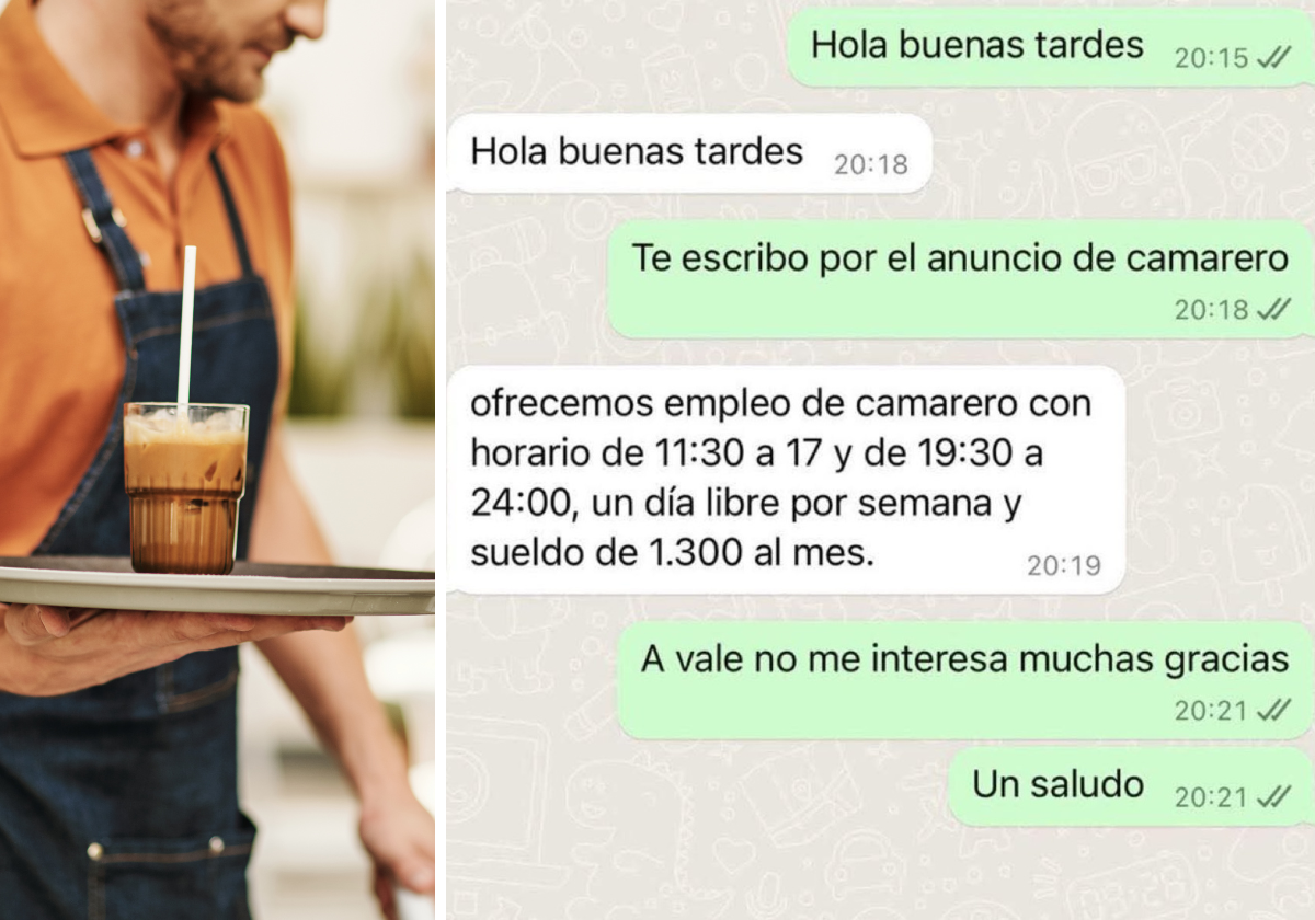 La respuesta a una oferta de camarero que causa furor en redes: «Así tendríamos que responder»