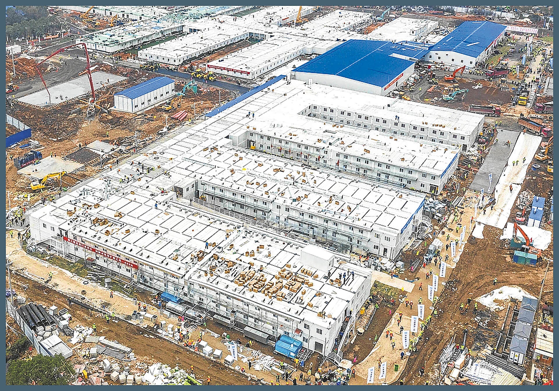 China asombró al mundo construyendo hospitales de pandemia en cuestión de días.