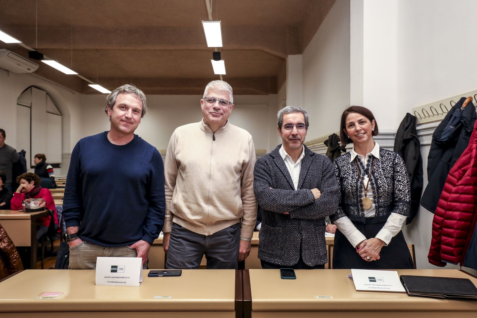 Asier Azcárraga, Alberto Pérez Simón, Alfredo Barrio y Estíbaliz Asurmendi.