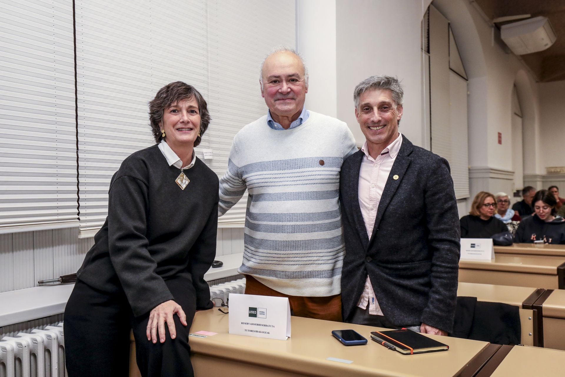 Teresa Imízcoz, José Antonio Varela y Juan Ángel Anta.