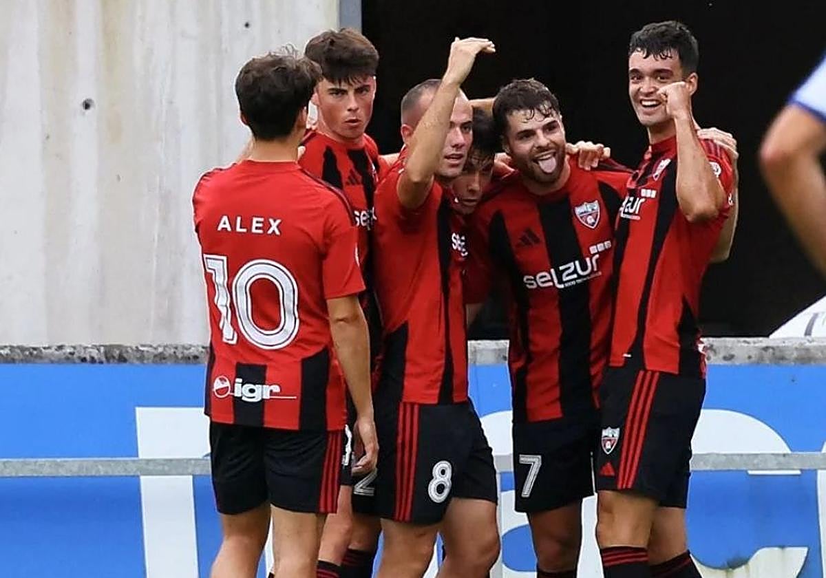 Imagen de archivo de la celebración de un tanto esta temporada.