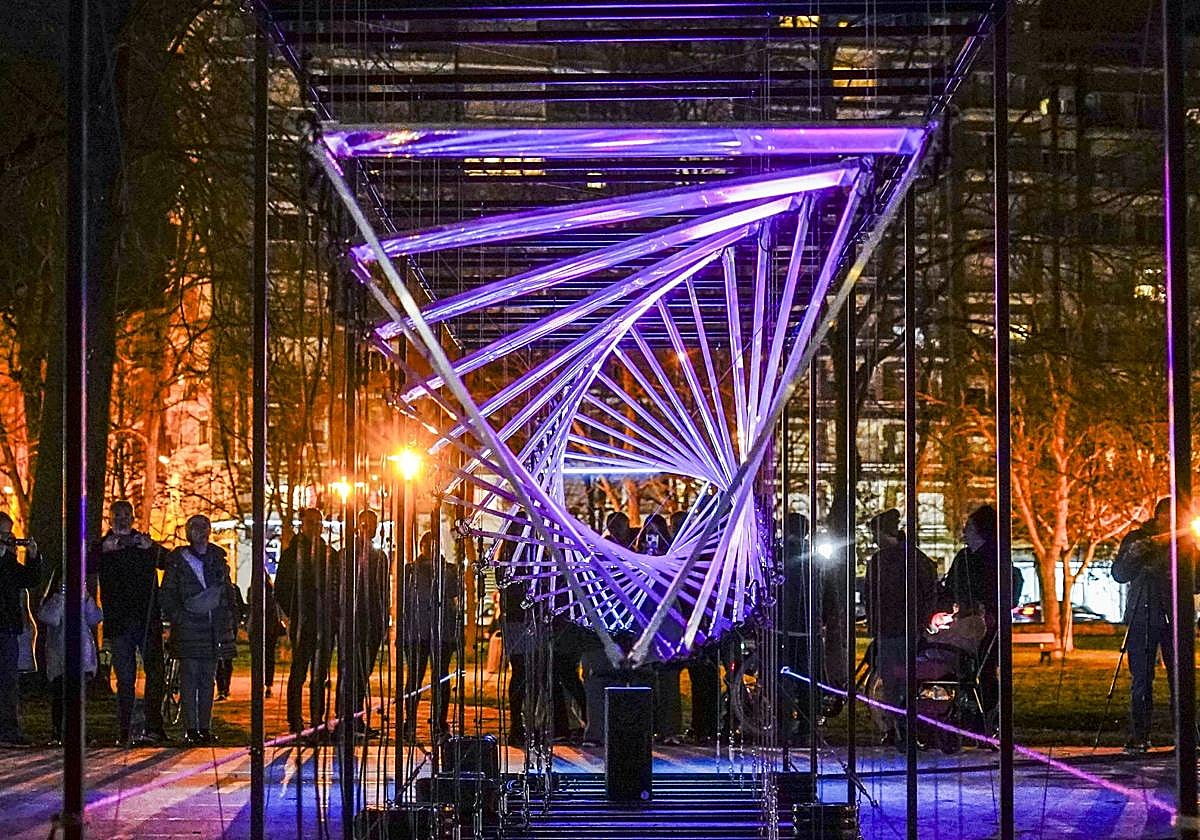 Una de las instalaciones artísticas de Umbra.