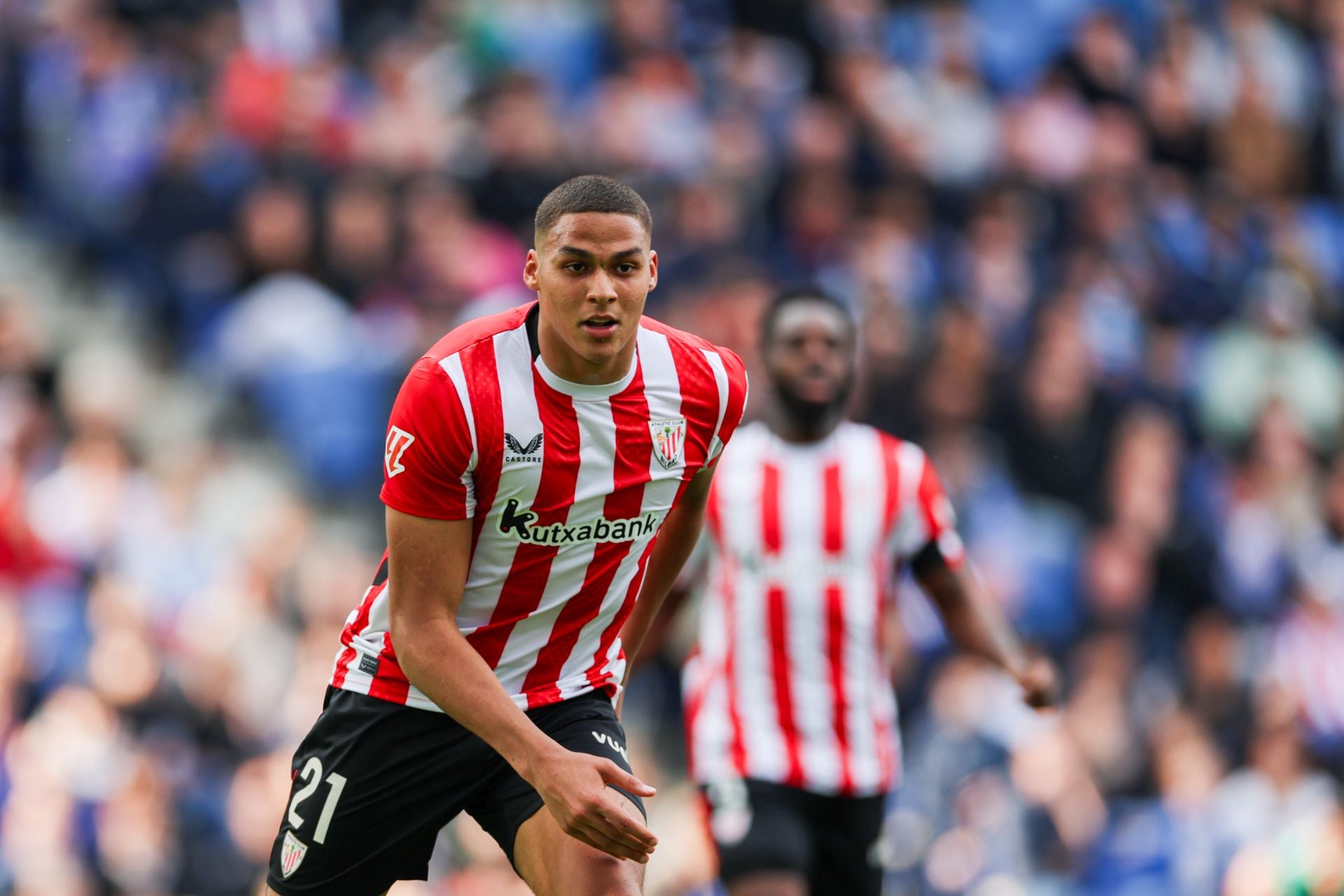 Maroan, en un momento del duelo frente al Espanyol.