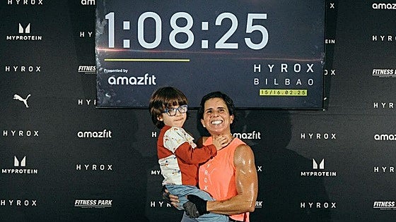 Virginia Berasategi se sube al podio del Hyrox en el BEC: «Ha sido duro, pero ya me he picado»