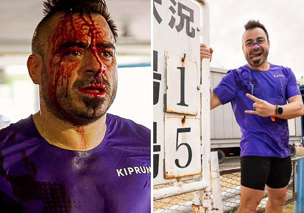 El accidentado reto 'a lo Verdeliss' de un influencer para correr cinco maratones en cinco días: «Me reventé la cabeza»