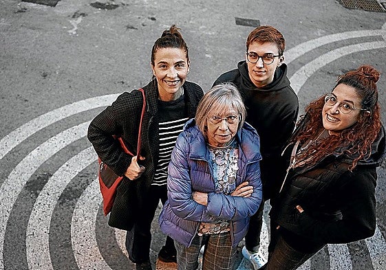 Los cuatro participantes en el debate de esta tarde.