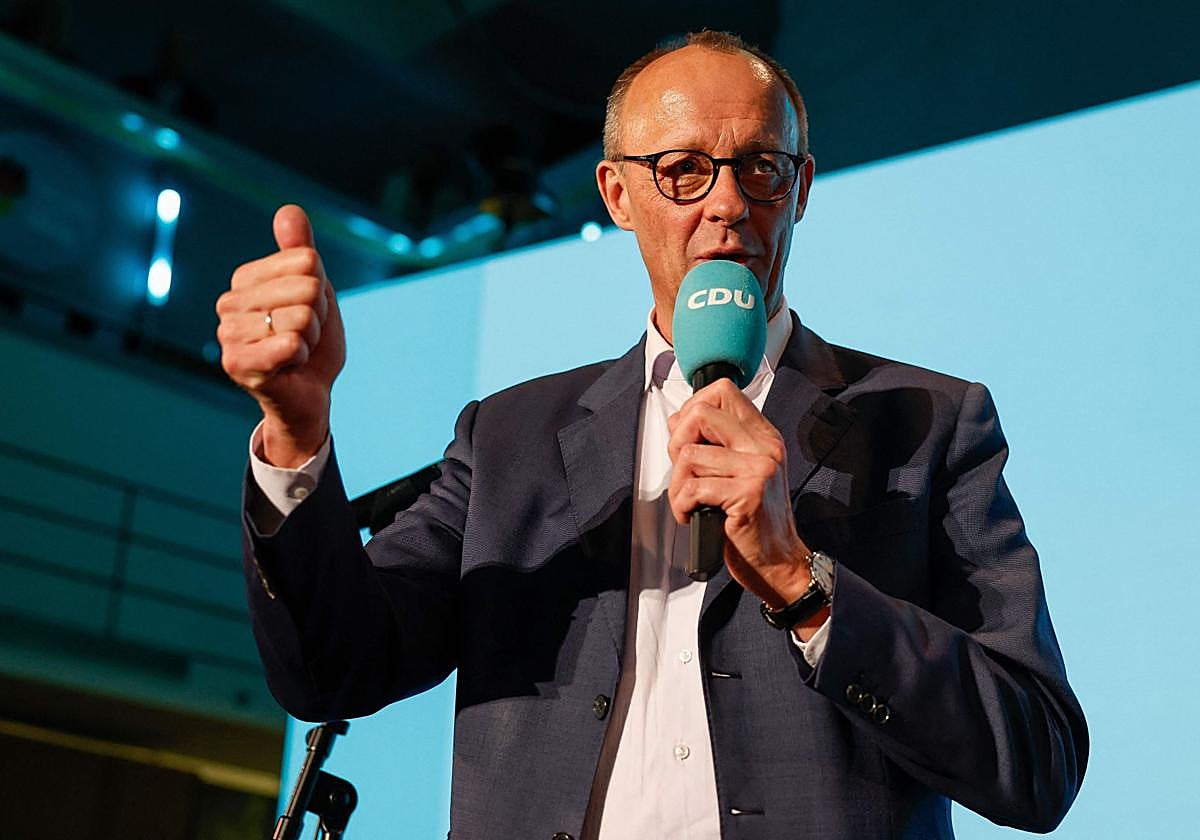 Friedrich Merz, tras ganar las elecciones.