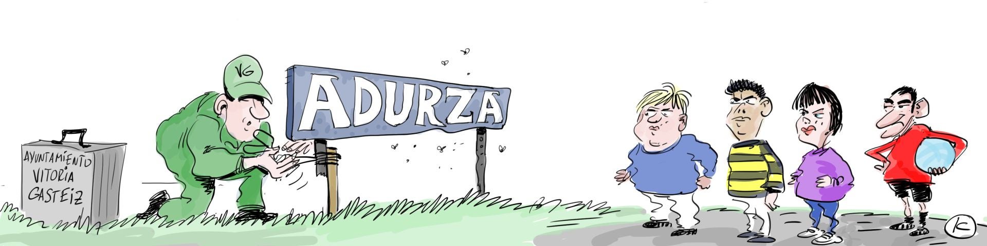 La viñeta de Cerrajería sobre el aniversario de Adurza