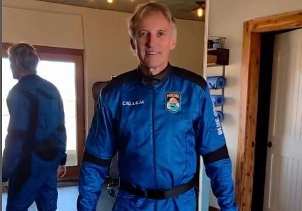 Jesús Calleja ya está en las instalaciones de Blue Origin en Texas: «Estoy como un flan»