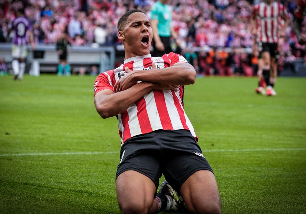 El agradecimiento a Dios de Maroan tras su primer gol con el Athletic