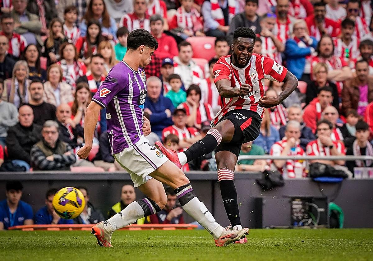 Iñaki Williams estuvo cerca de anotar un golazo en la recta final.
