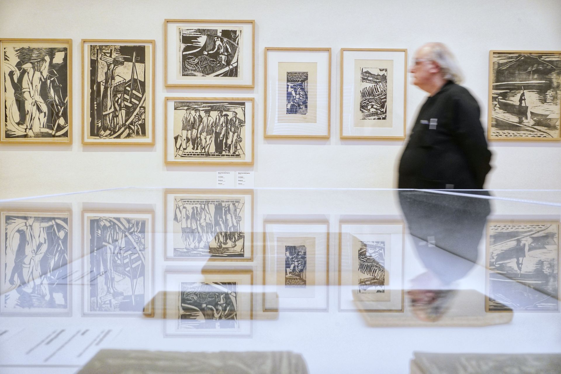 Varias de las obras de María Franciska Dapena expuestas en el Bellas Artes.