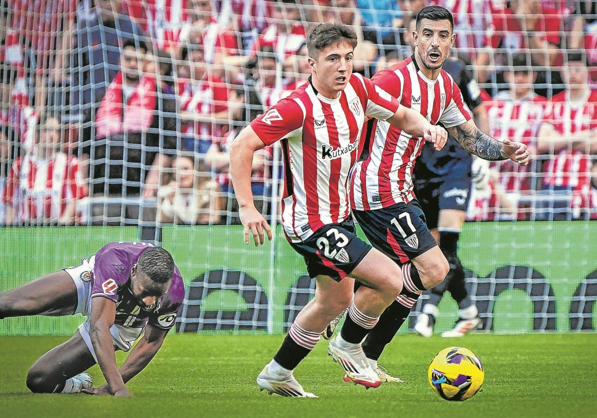 Jauregizar anotó un gol, repartió una asistencia y pudo meter otros dos tantos contra el Valladolid.