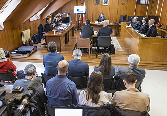 Imagen del juicio celebrado el pasado noviembre en la Audiencia de Santander.