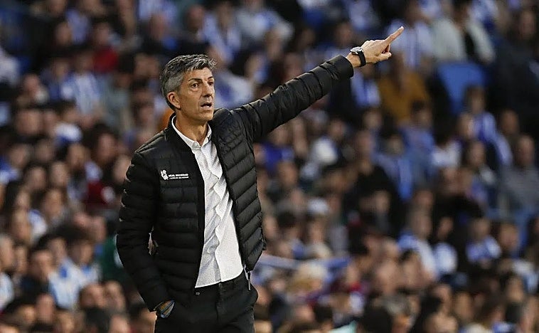 Imanol se 'olvida' del Athletic: «Estamos en semifinales los tres grandes de la Liga... Y nosotros. Los cuatro grandes»