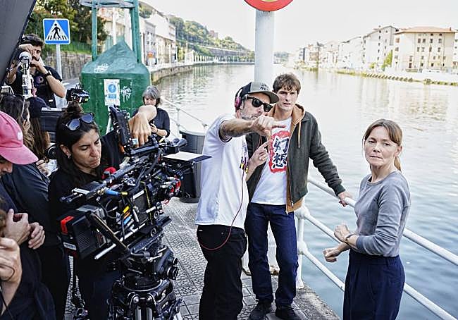Rodaje de la serie 'Zeru ahoak' en Bilbao.