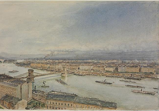 'Vista de Budapest' (1881).