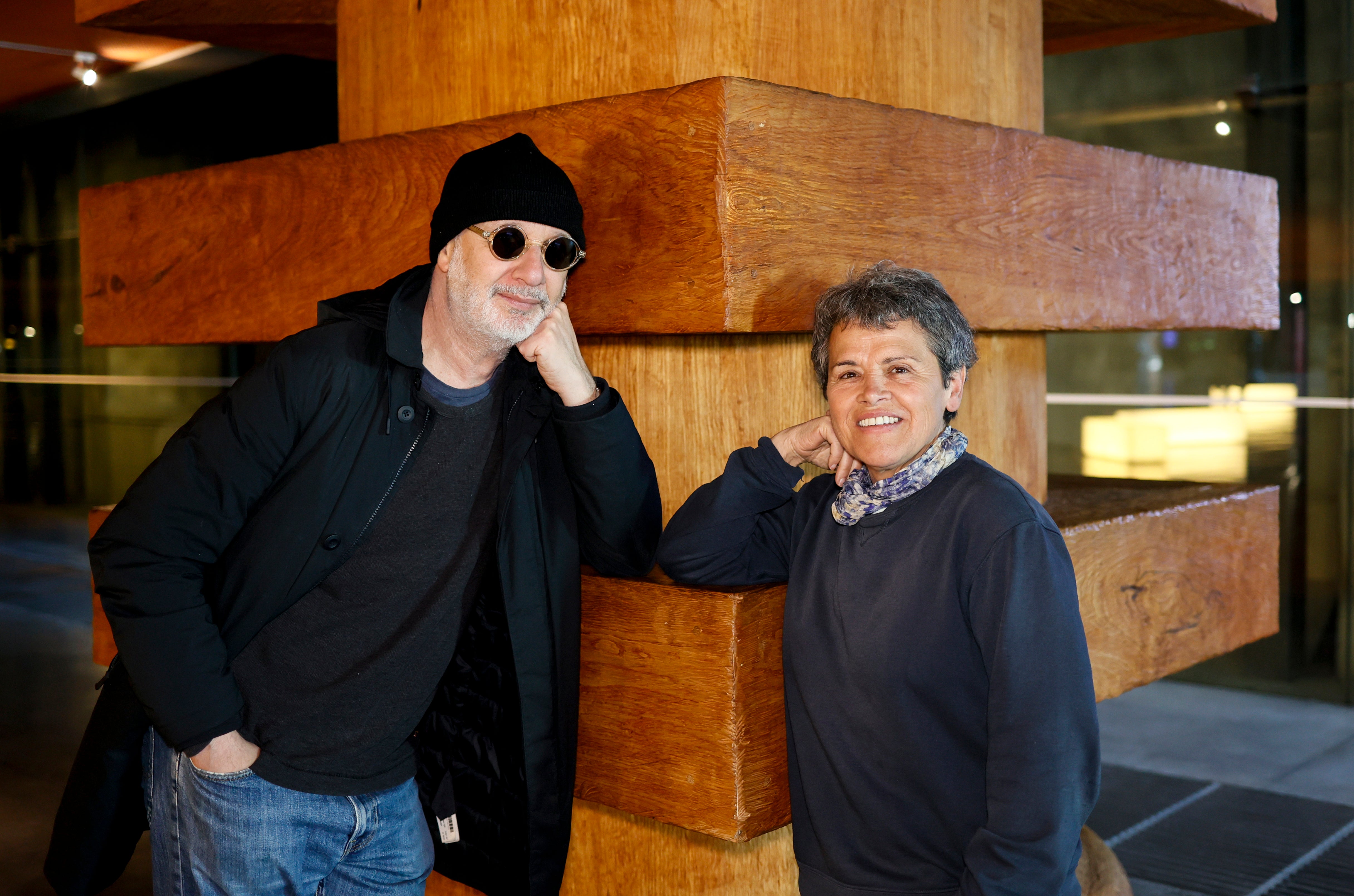 Rodrigo Fresán e Itxaro Borda, este miércoles en Gutun Zuria, el Festival Internacional de las Letras que acoge Azkuna Zentroa hasta el sábado.