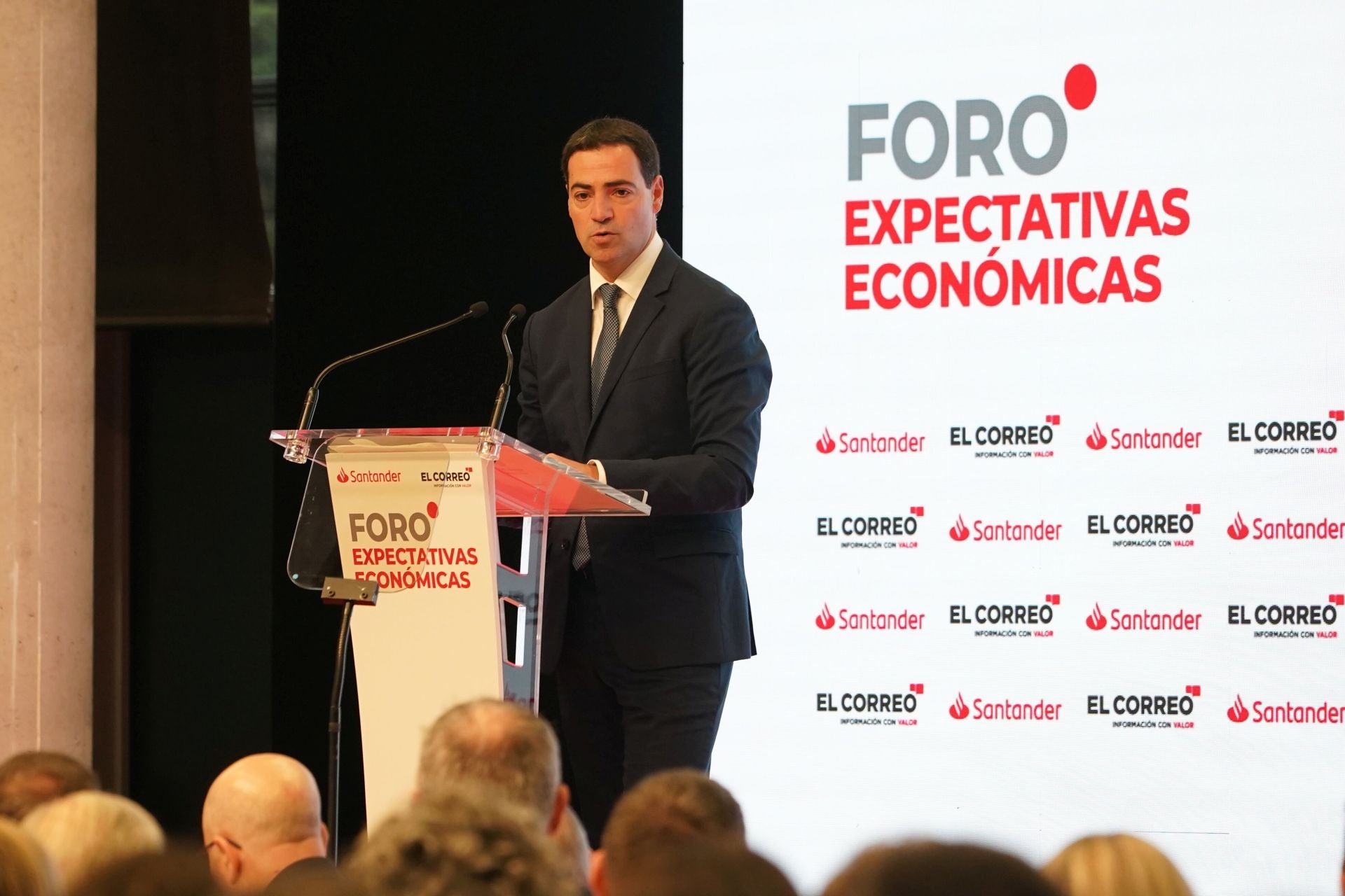 El lehendakari Imanol Pradales en una reciente intervención en el foro Expectativas Económicas.