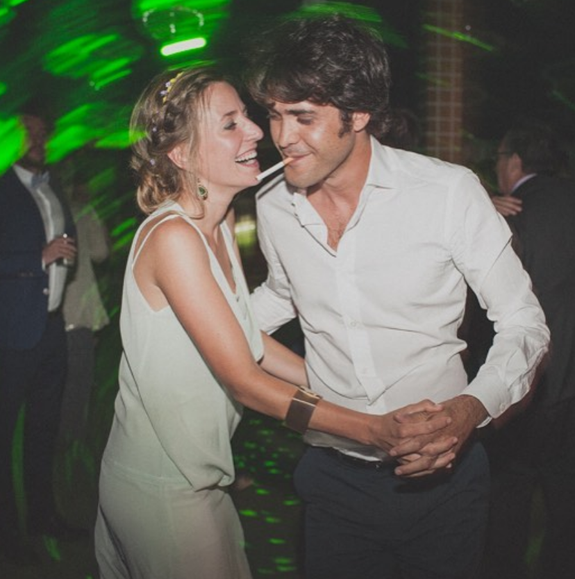 Adriana y Jorge el día de su boda.