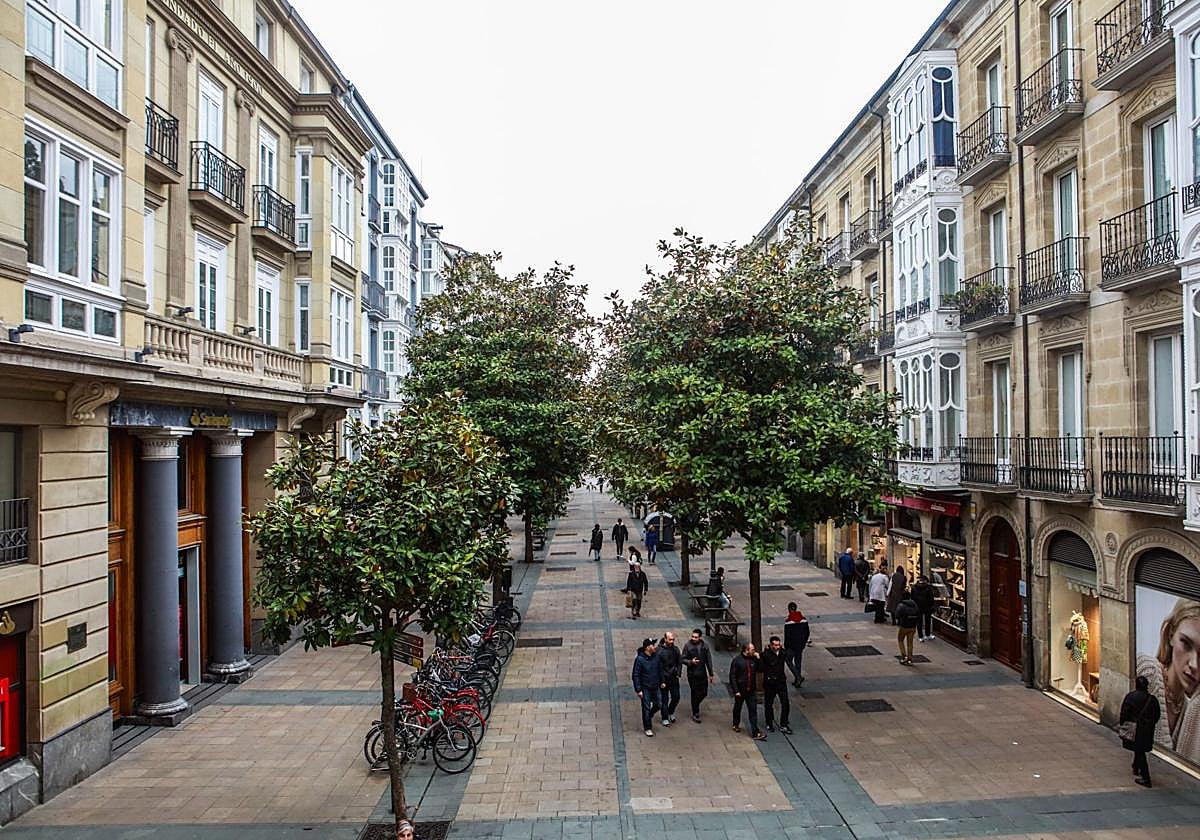 Imagen panorámica de la calle Dato.