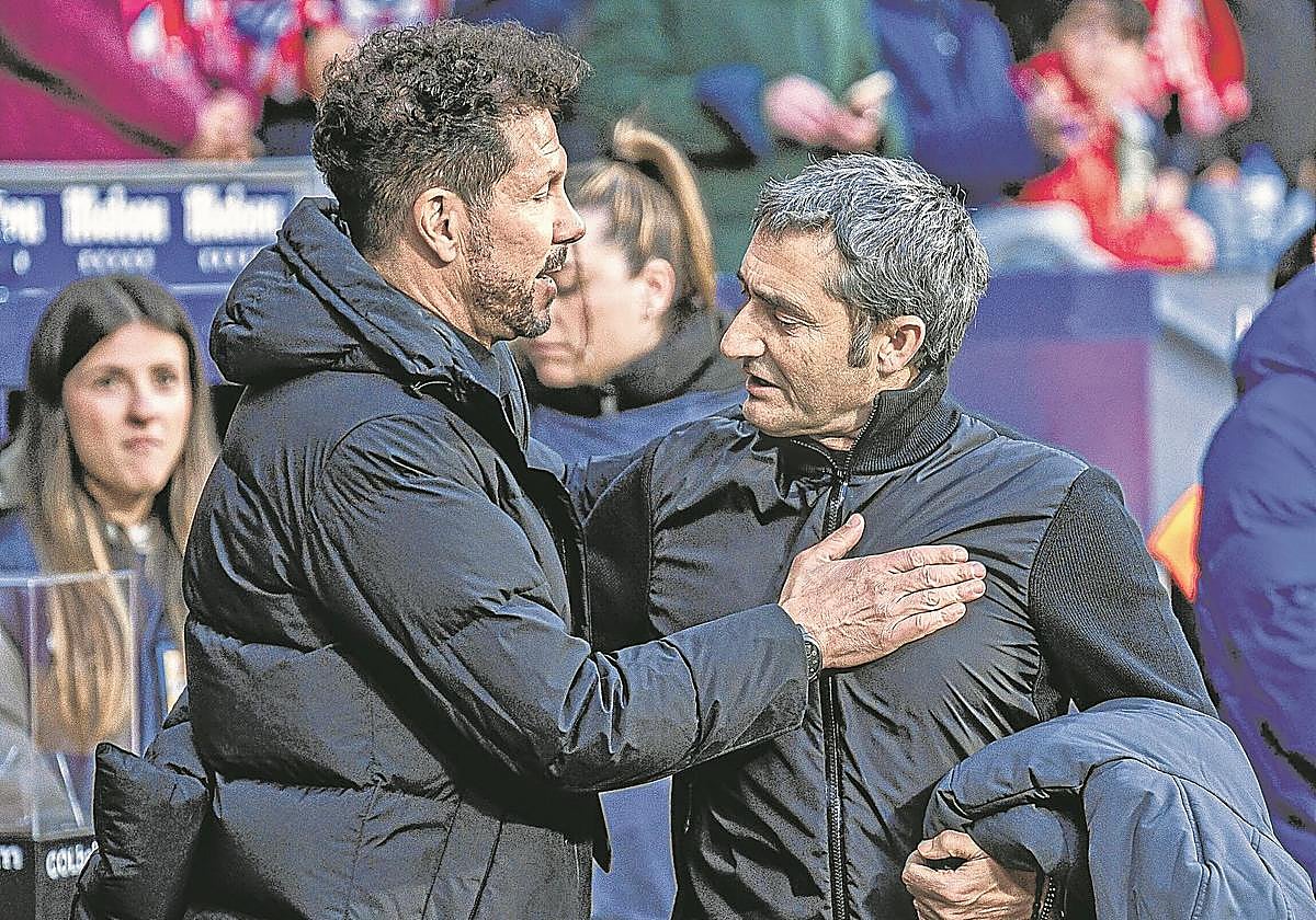 Será el vigesimoquinto duelo entre Simeone y Valverde, que ha ganado en seis ocasiones y perdido en trece.
