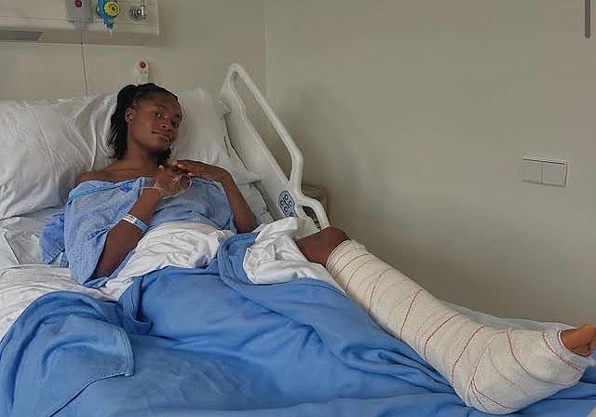 Tessy Ebosele, operada del tendón de Aquiles tras su lesión en el Nacional.