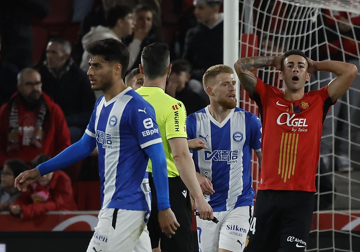 Carlos Martín ha vuelto al once en Mallorca.