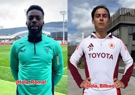 El mensaje conjunto del Athletic y la Roma en euskera e italiano