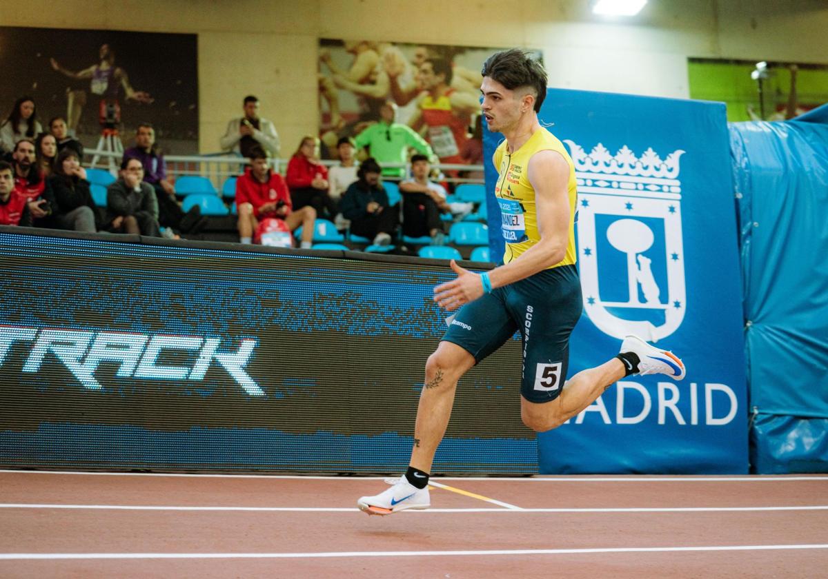 Markel Fernández, en el pasado campeonato de España indoor.
