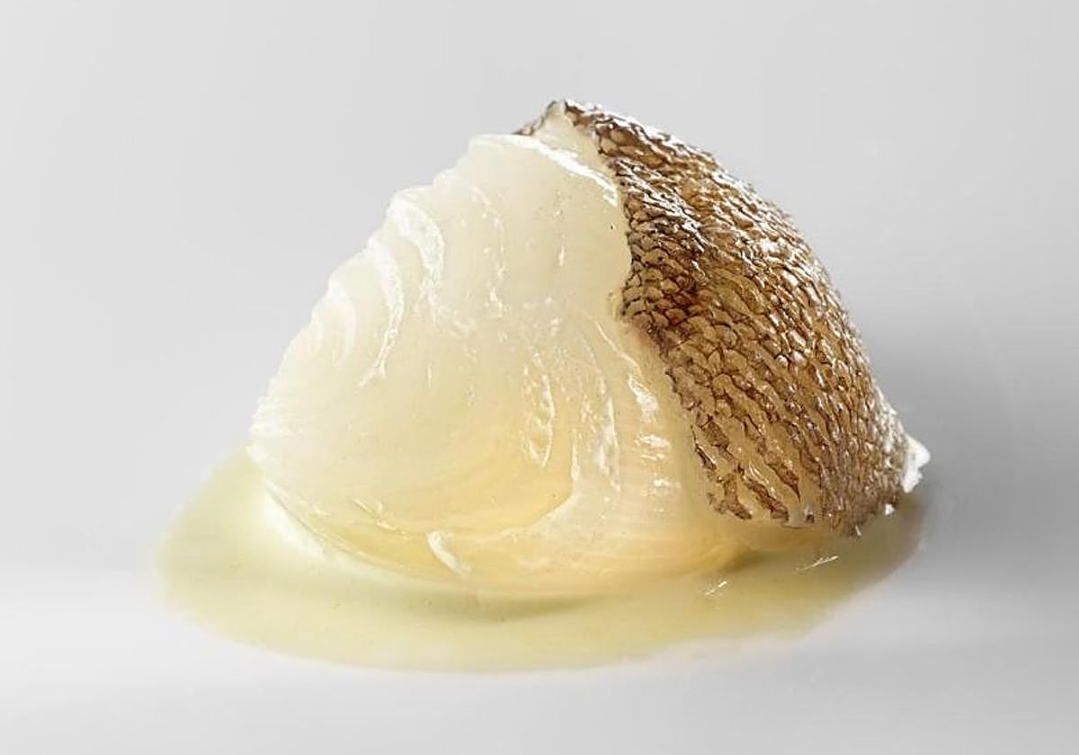 Cebolla blanca, fondo de bacalao y pimiento verde