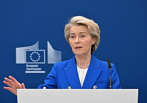 Ursula Von der Leyen anuncia el plan de Defensa en la Comisión Europea.